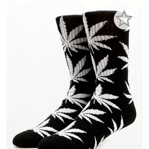 HUF Plant Life Crew Sock- Black/White